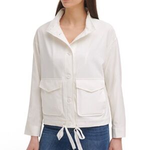 Calvin Klein Tech Button Down Drawstring Hem Jacket Size L